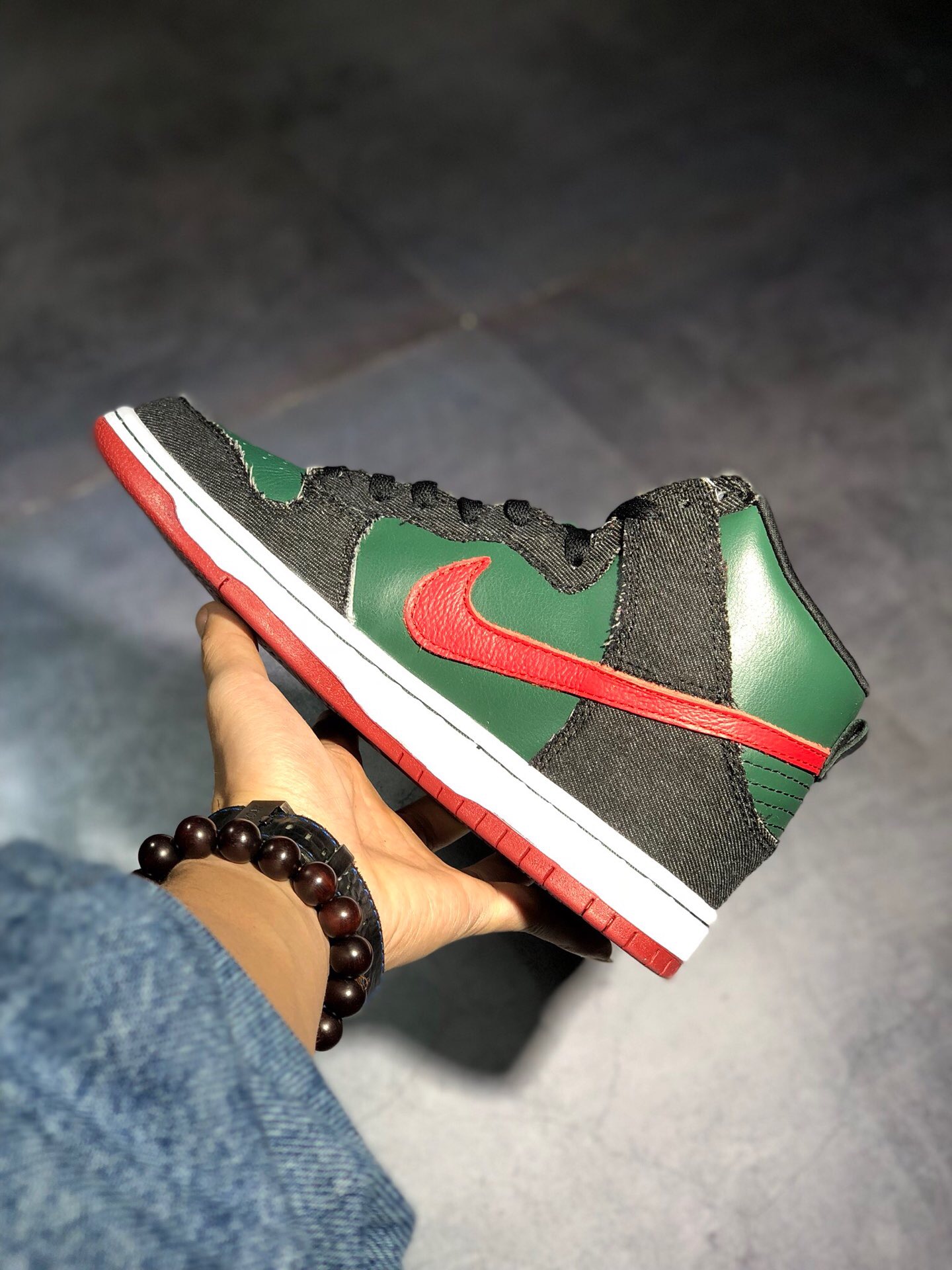 Authentic Nike Dunk SB High RESN Gucci